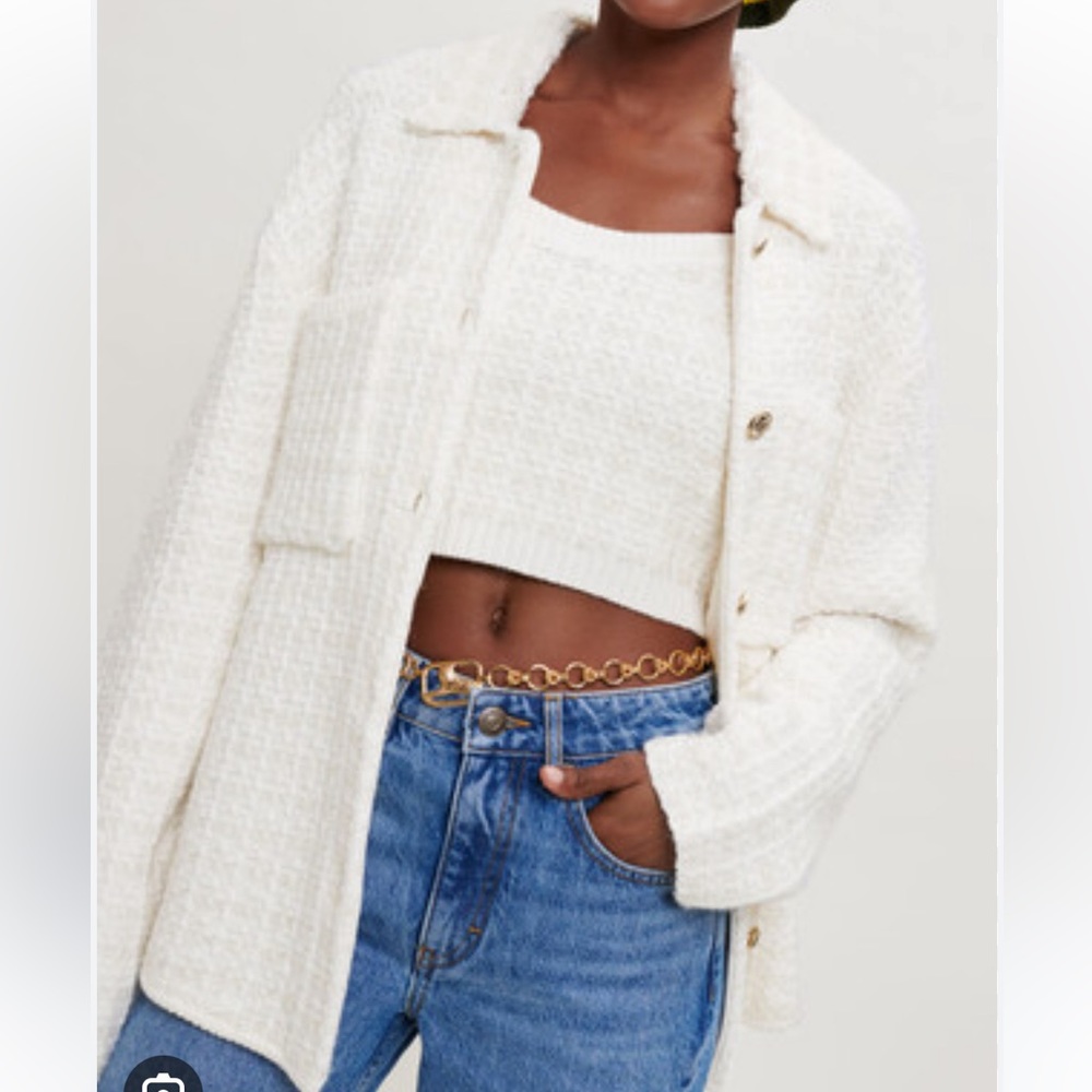 Maje malerio - tweed jacket shirt - size 1 - NWT